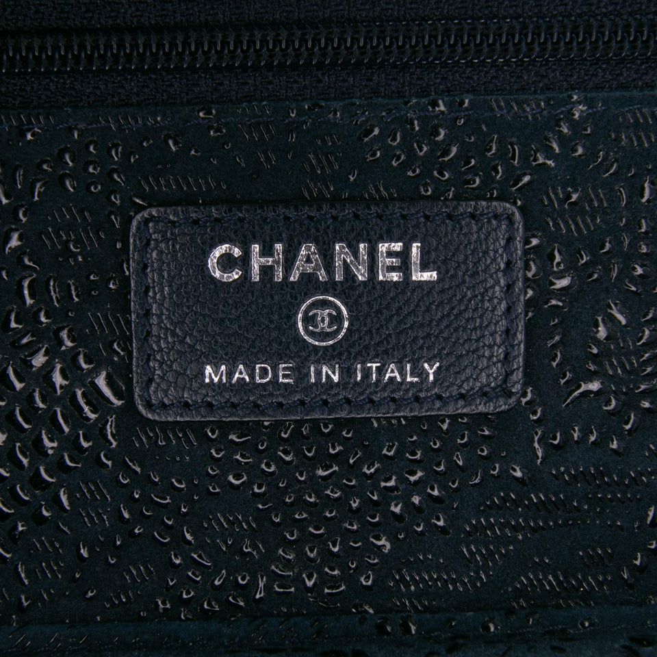 Chanel Lace Overlay Goatskin Wallet On Chain