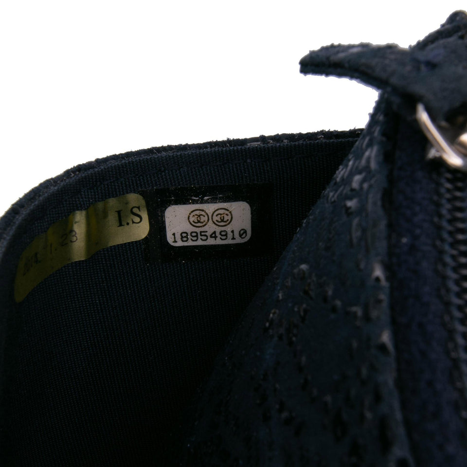 Chanel Lace Overlay Goatskin Wallet On Chain