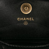 Chanel Lambskin 19 Flap Coin Purse With Chain