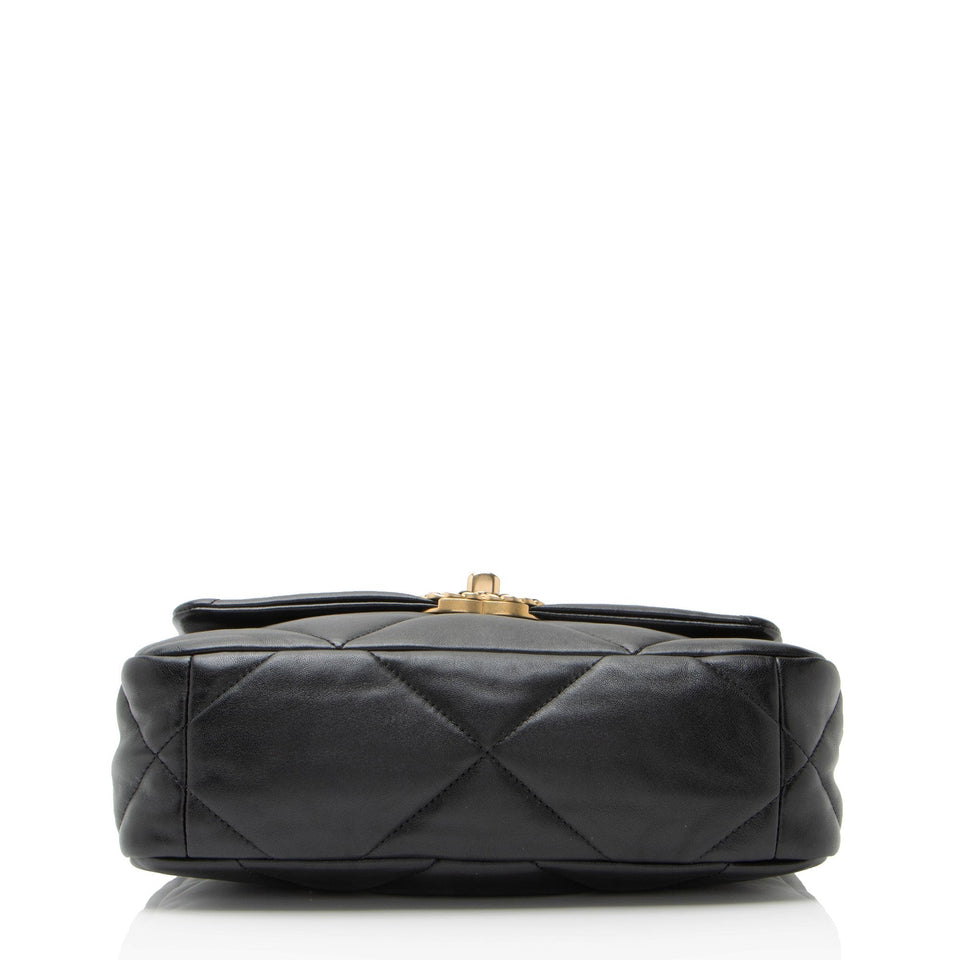Chanel Lambskin 19 Medium Flap Shoulder Bag