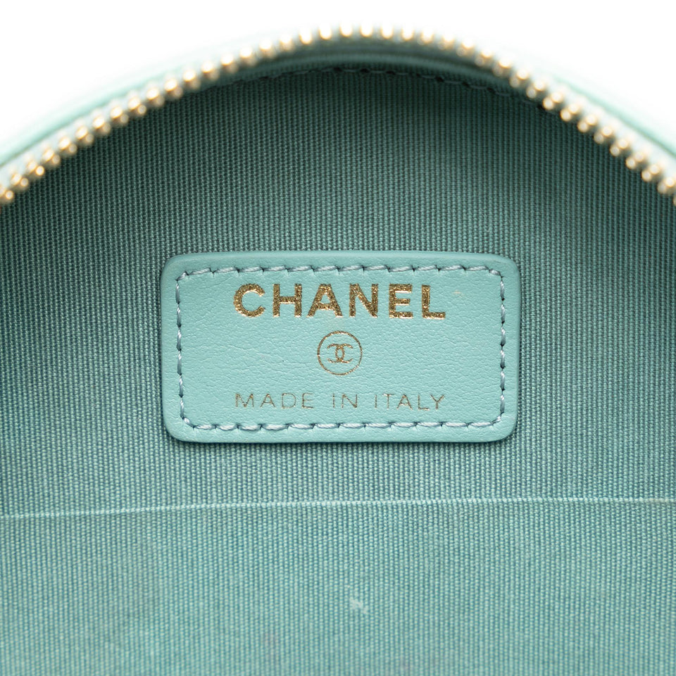 Chanel Lambskin 19 Round Clutch with Chain (SHG-wwM52A)