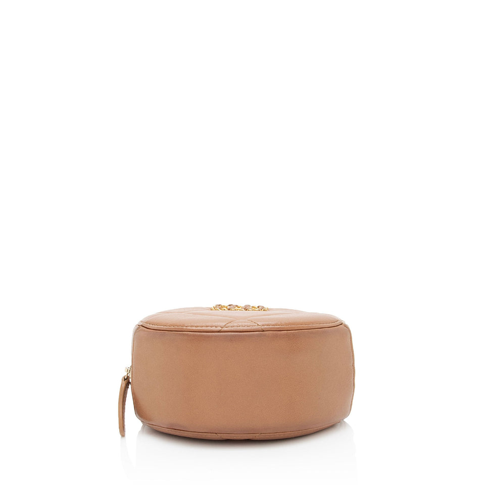 Chanel Lambskin 19 Round Clutch with Chain (SHF-p9Azmt)