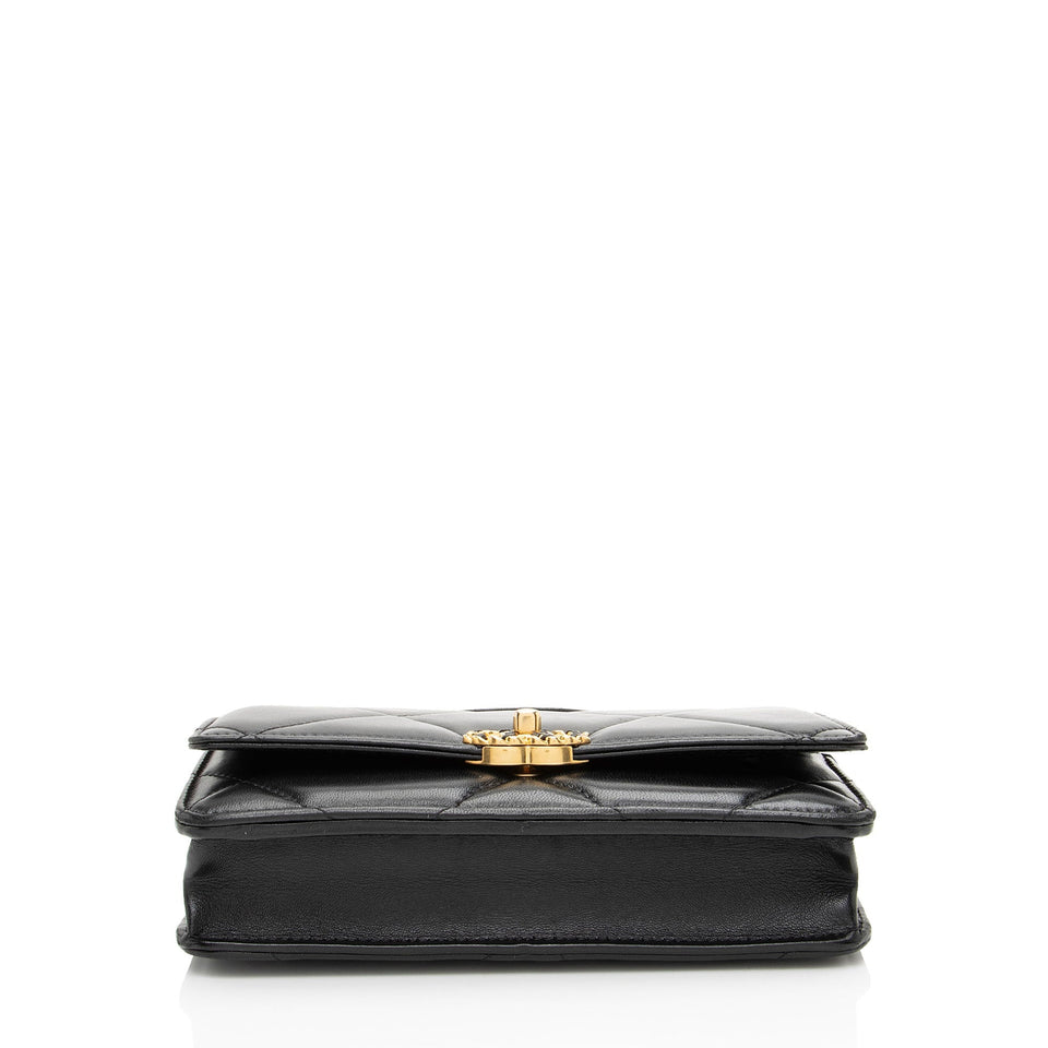 Chanel Lambskin 19 Wallet on Chain