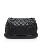 Chanel Lambskin 3 Accordion Maxi Flap Bag