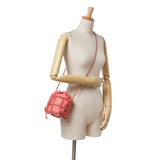Chanel Lambskin CC Chain Frame Drawstring Bucket Bag