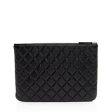 Chanel Lambskin Camellia Medium O-Case