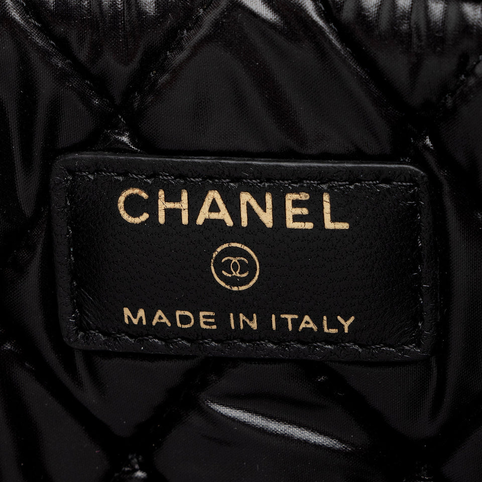 Chanel Lambskin Camellia Medium O-Case