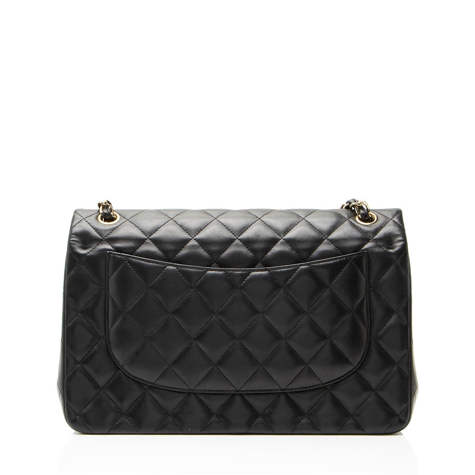 Chanel Lambskin Classic Jumbo Double Flap Bag