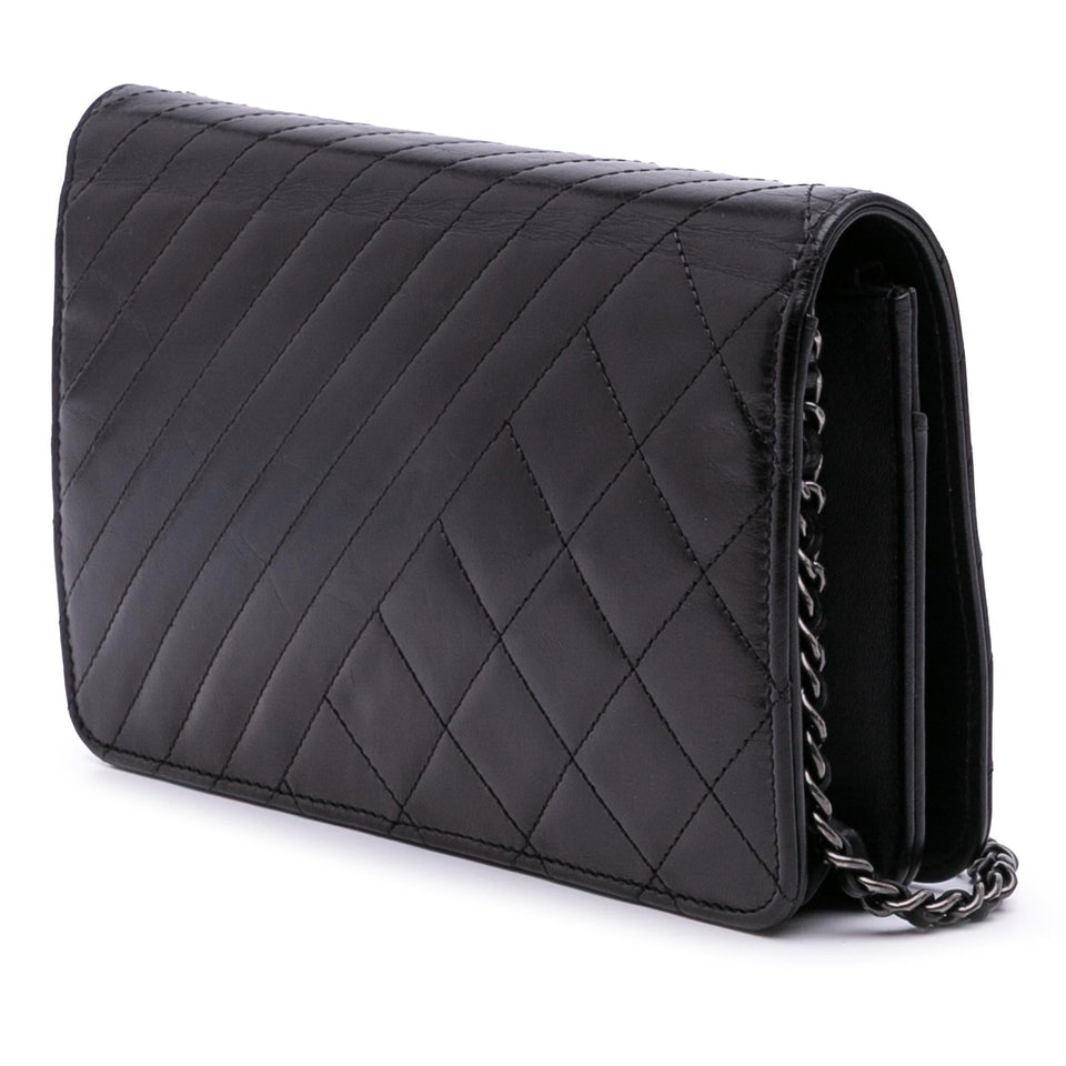 Chanel Lambskin Coco Boy Wallet On Chain