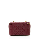 Chanel Lambskin Coco Hearts Small Vanity Case