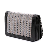 Chanel Lambskin Crystal Studded Boy Wallet on Chain