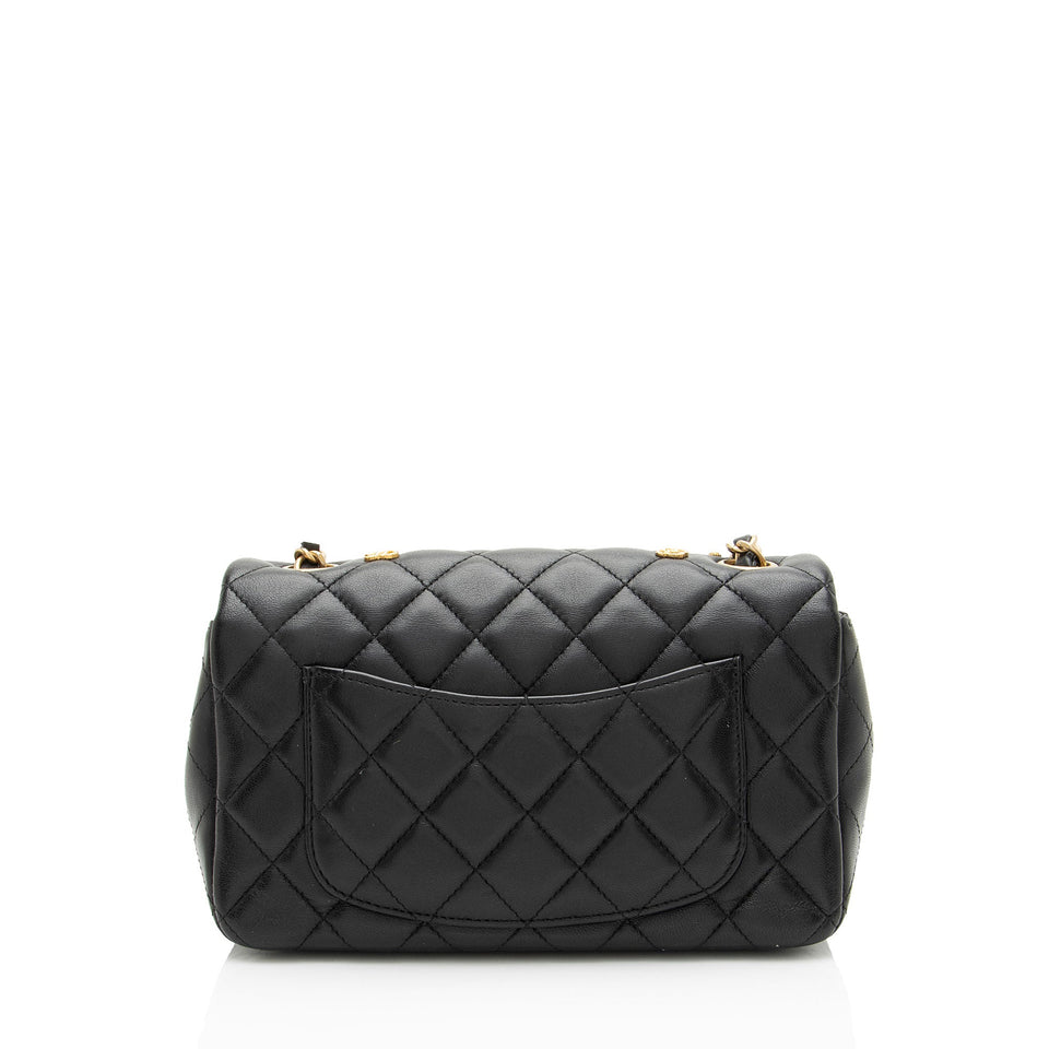 Chanel Lambskin Egyptian Amulet Rectangular Mini Flap Bag
