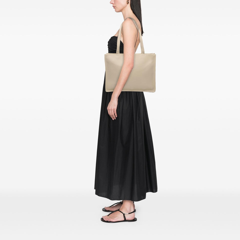 Chanel Lambskin Embossed CC Camellia Tote