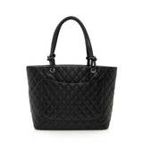 Chanel Lambskin Ligne Cambon Large Shopping Tote (SHF-22706)