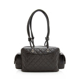 Chanel Lambskin Ligne Cambon Mini Reporter Satchel (SHF-19510)