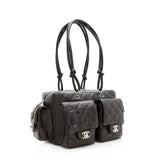 Chanel Lambskin Ligne Cambon Mini Reporter Satchel (SHF-19510)