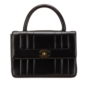 Chanel Lambskin Mademoiselle Kelly Top Handle Bag