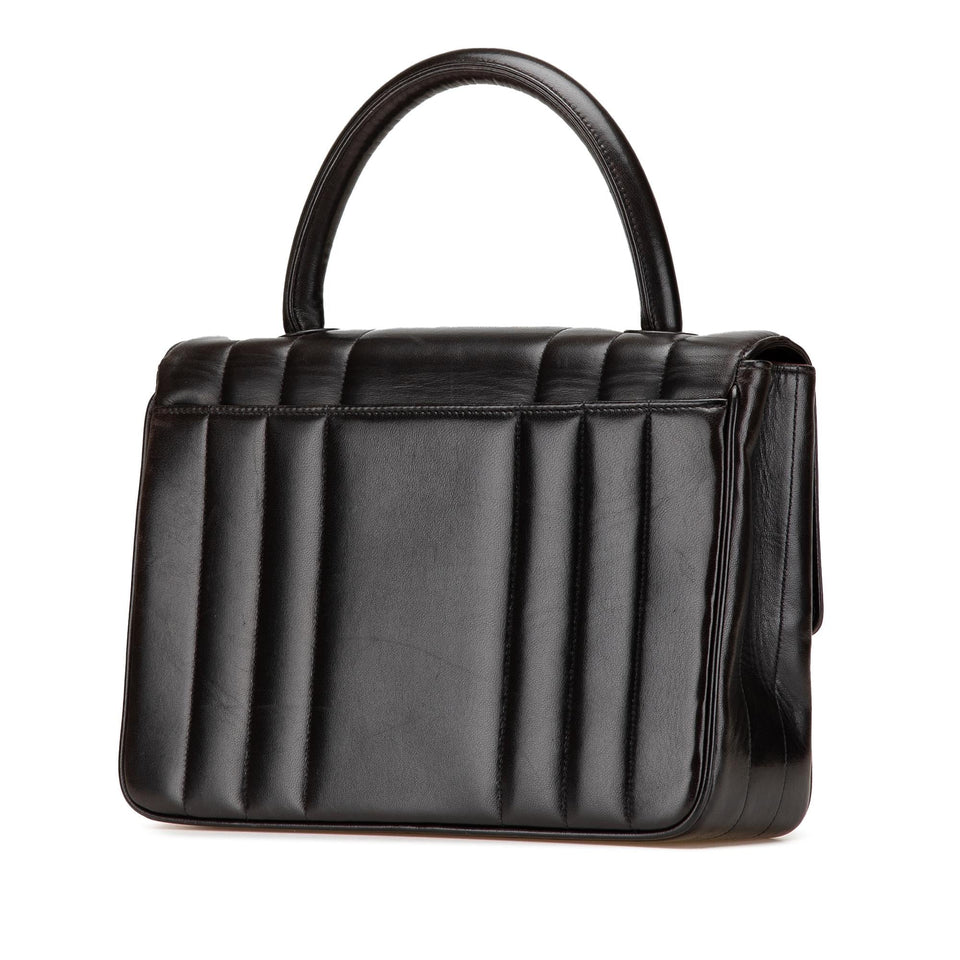 Chanel Lambskin Mademoiselle Kelly Top Handle Bag