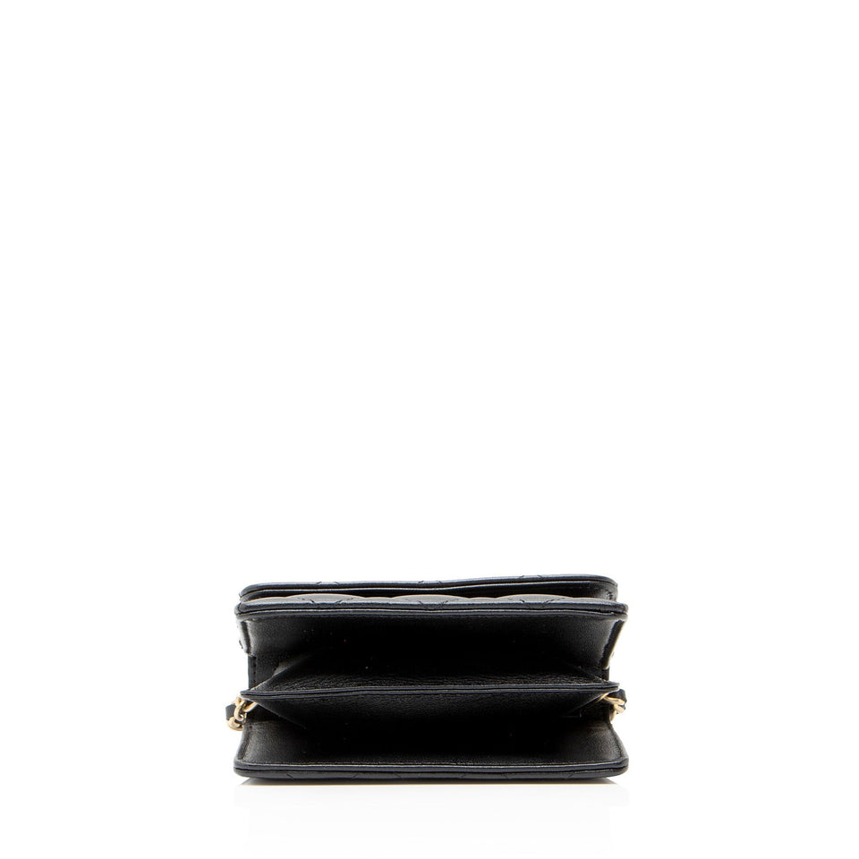 Chanel Lambskin Pearl Crown Clutch with Chain