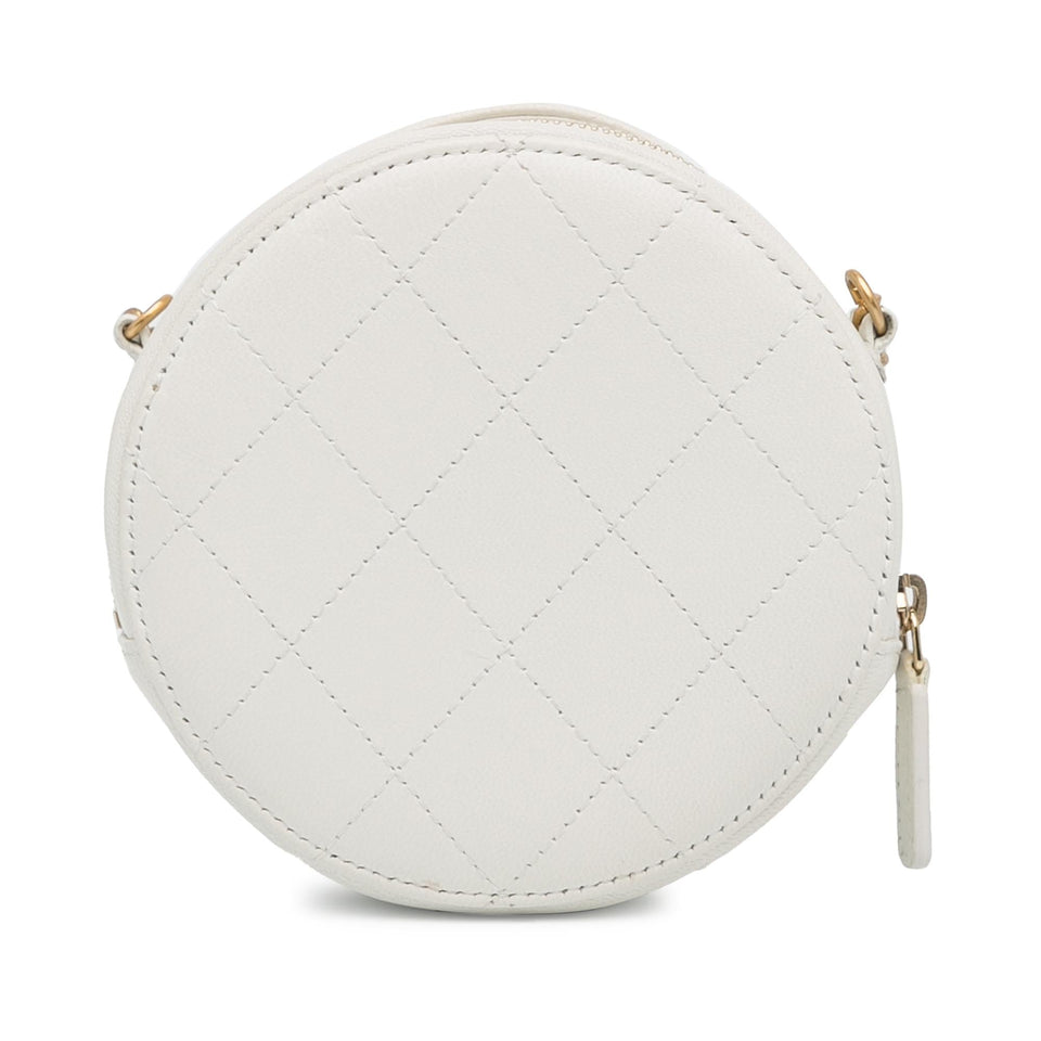 Chanel Lambskin Pearl Round Clutch with Chain (SHG-eBDOPl)
