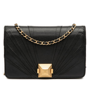 Chanel Lambskin Pyramid Wallet On Chain
