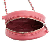 Chanel Lambskin Round Clutch with Chain