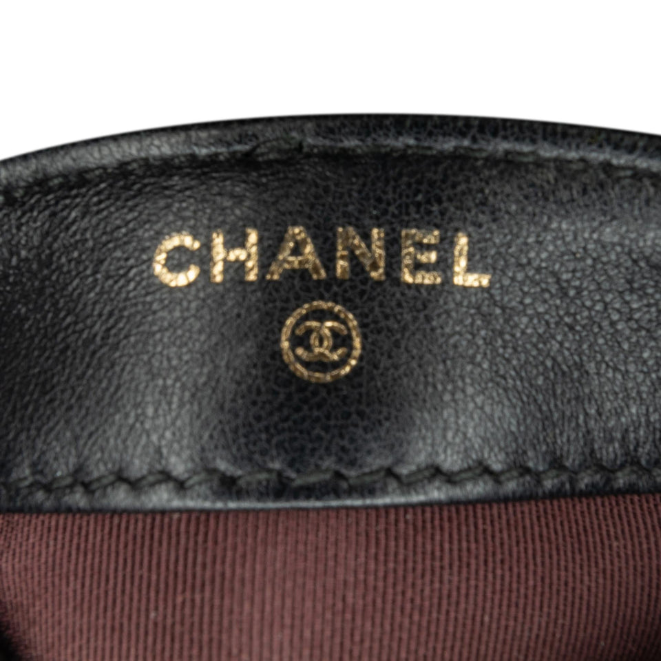 Chanel Lambskin Tech Me Out Clutch With Chain