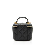 Chanel Lambskin Top Handle Mini Vanity Case