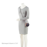 Chanel Lambskin Triple Zip Round Clutch with Chain