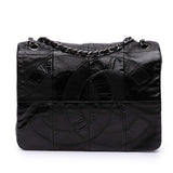 Chanel Lambskin and Patent Patchwork Brooklyn Flap