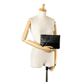 Chanel Lambskin and Quilted Patent O Case Clutch (SHG-nuBGKM)