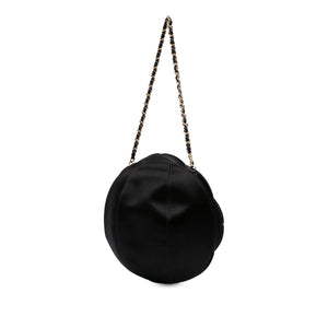 Chanel Lambskin and Satin Camellia Flower Evening Bag