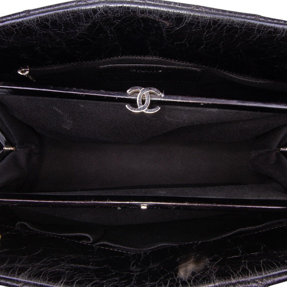 Chanel Large Aged Calfskin Just Mademoiselle Bowling Bag