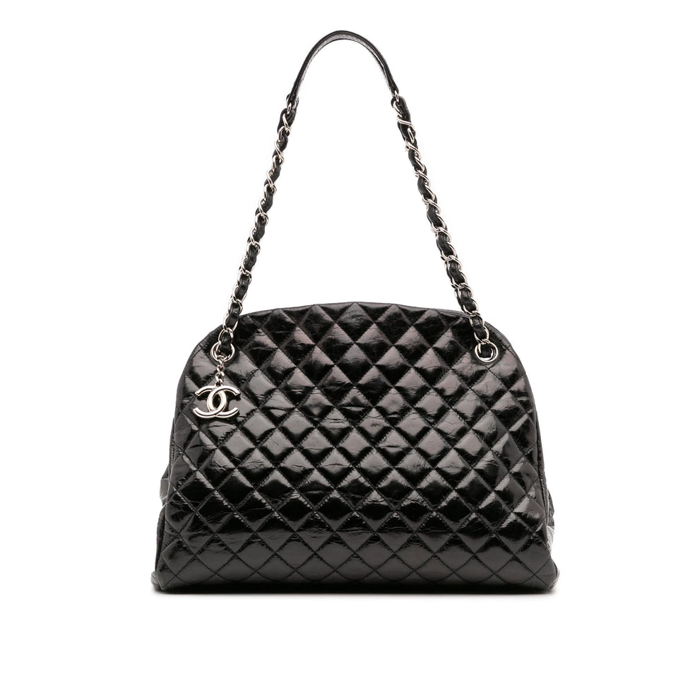 Chanel Large Aged Calfskin Just Mademoiselle Bowling Bag