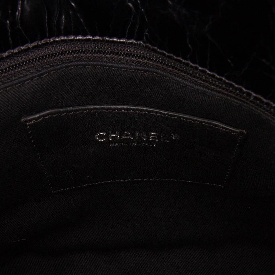 Chanel Large Aged Calfskin Just Mademoiselle Bowling Bag