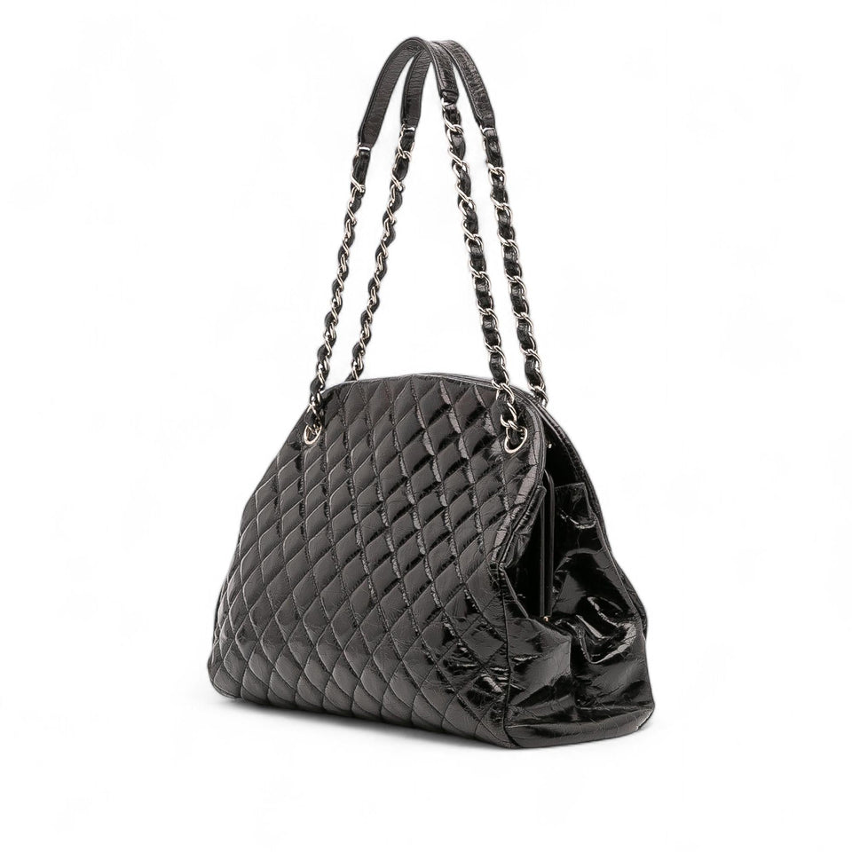 Chanel Large Aged Calfskin Just Mademoiselle Bowling Bag