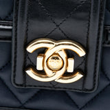 Chanel Large Bicolor Quilted Lambskin Elegant CC Flap
