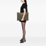 Chanel Large CC Chevron Calfskin O Case Clutch
