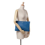 Chanel Large CC Chevron Caviar O Case Clutch