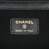 Chanel Large Chevron Caviar Ancient Greek Charms O Case Clutch