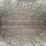 Chanel Large Chevron Metallic Lambskin Mademoiselle Zip Clutch