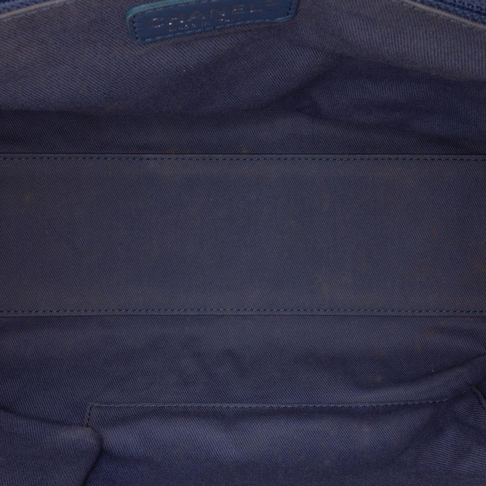 Chanel Large Denim Deauville Bowling Bag