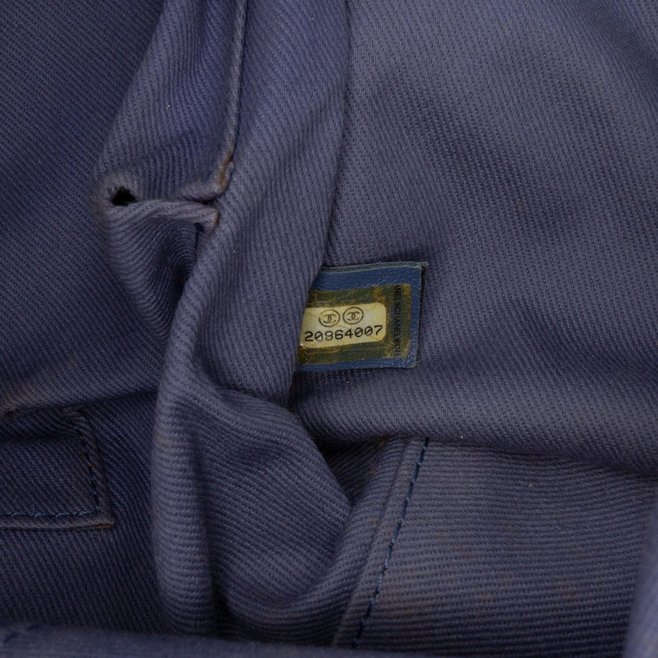 Chanel Large Denim Deauville Bowling Bag