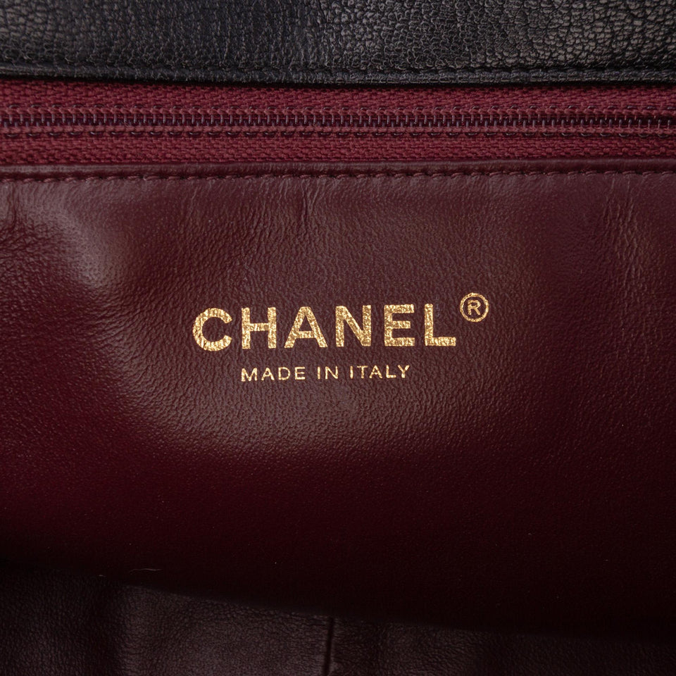 Chanel Large Diagonal Quilted Goatskin Flap