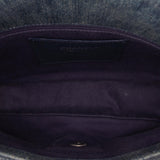 Chanel Large Embroidered Denim Camellia Flap