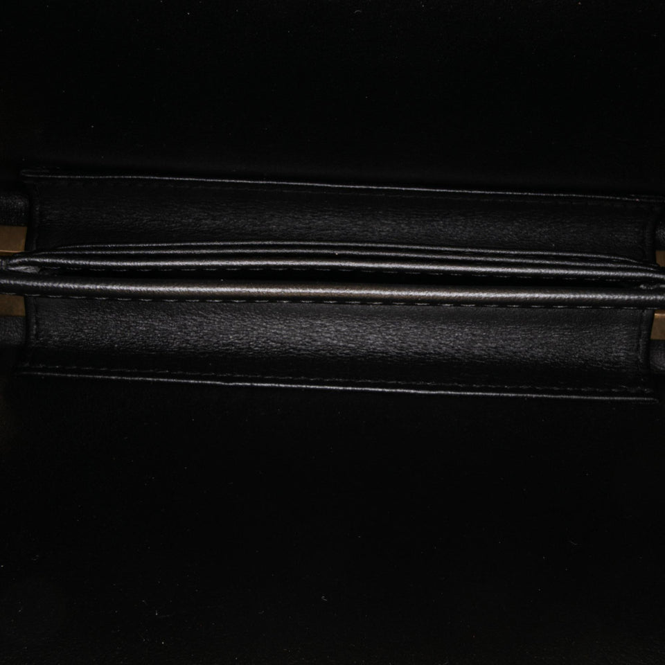 Chanel Large Glazed Goatskin Box With Chain