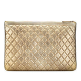 Chanel Large Lambskin Boy O Case Clutch (SHG-SszkxH)