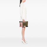 Chanel Large Lambskin Colorblock Patchwork O Case