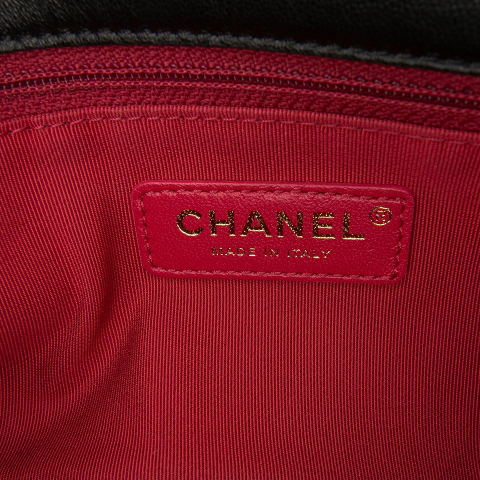 Chanel Large Lambskin Twist Chain Enamel CC Flap