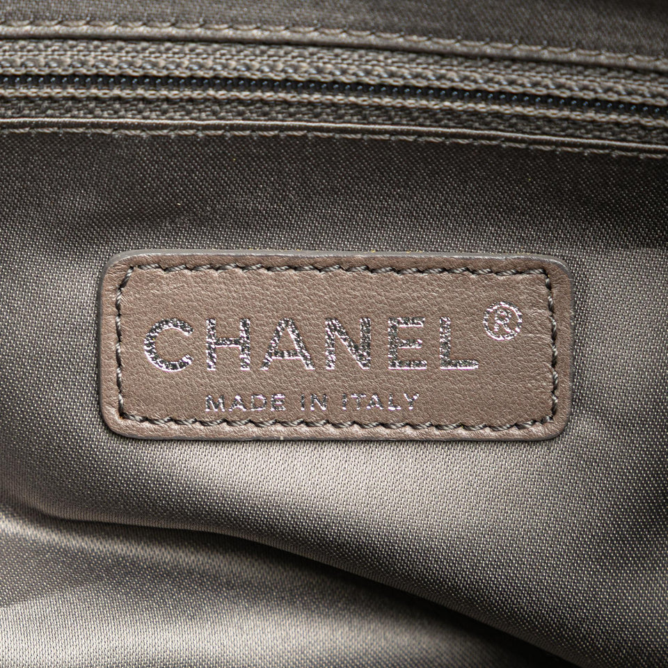 Chanel Large Patent Luxe Ligne Bowler Bag